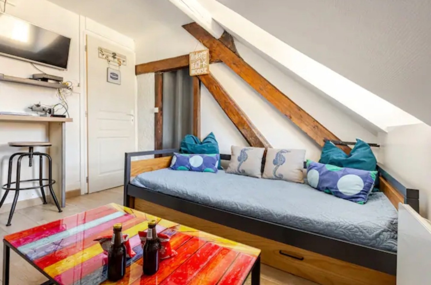 Appartement La belle vue du relais fleuri 1 chambre Ault : 1