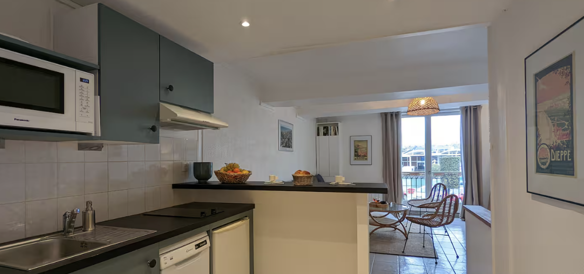 Appartement L'Effet Mer 1 chambre Dieppe : 2
